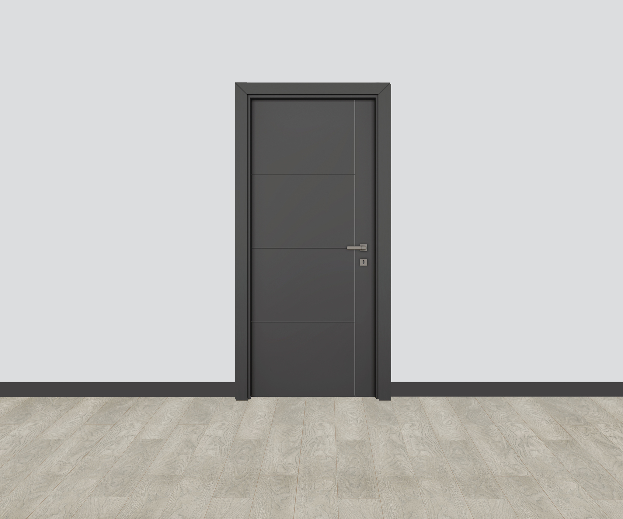 Usa interior VARIO Yildiz, fara geam, stanga, MDF, 66.6 x 202.3 cm, antracit