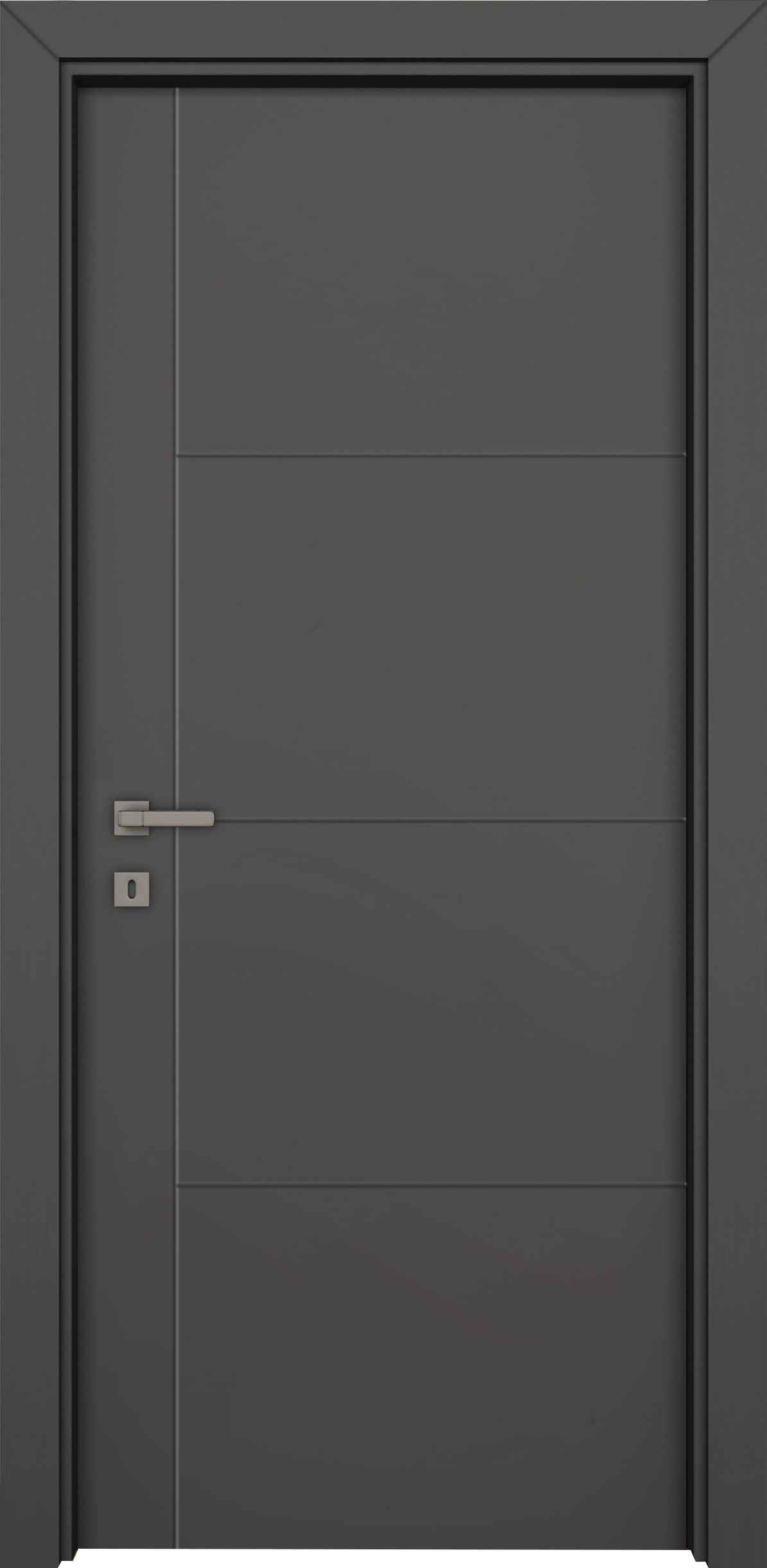Usa interior VARIO Yildiz, fara geam, dreapta, MDF, 76.6 x 202.3 cm, antracit