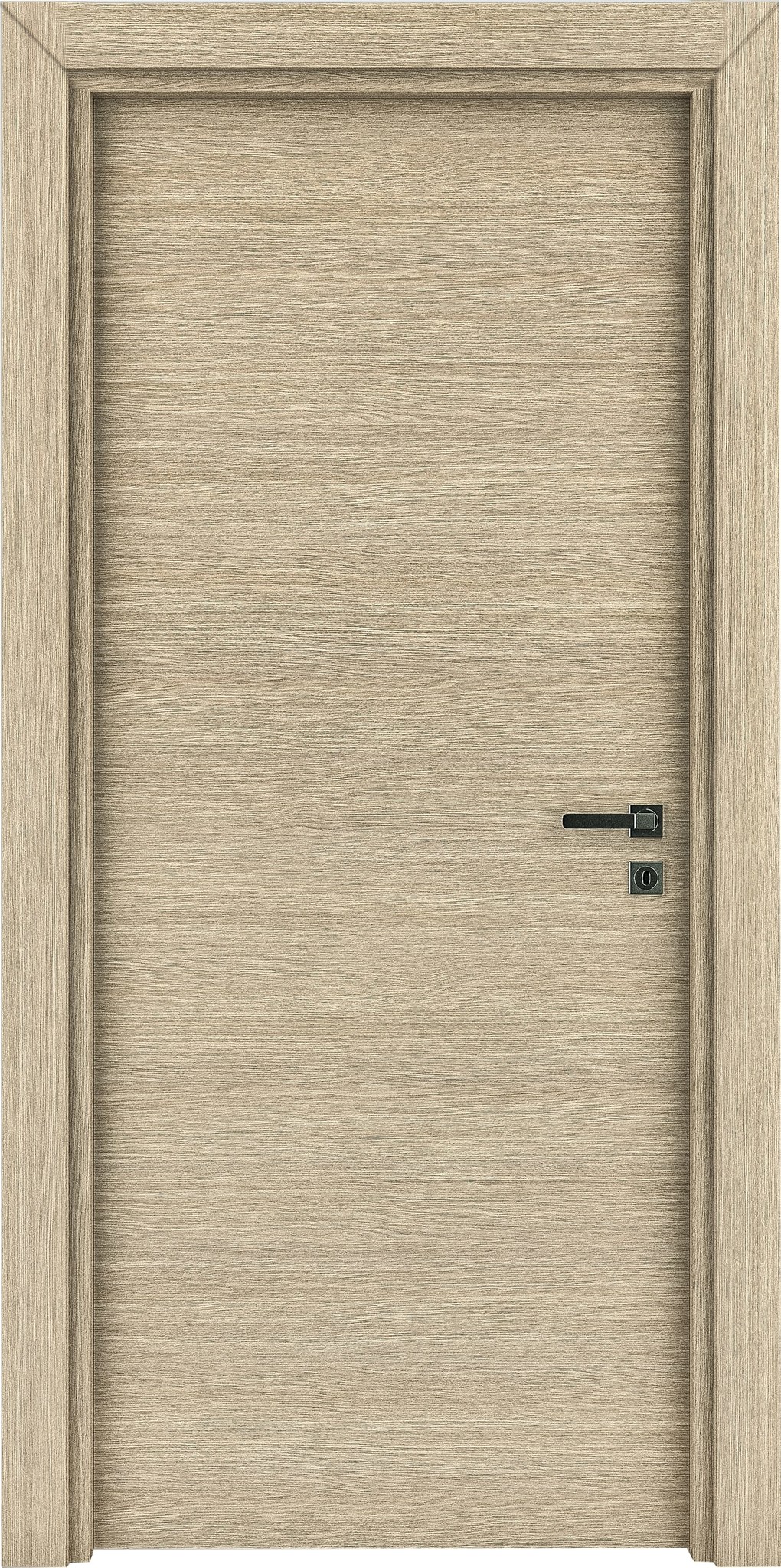 Usa interior VARIO Yildiz, fara geam, stanga, MDF, 76.6 x 202.3 cm, maro
