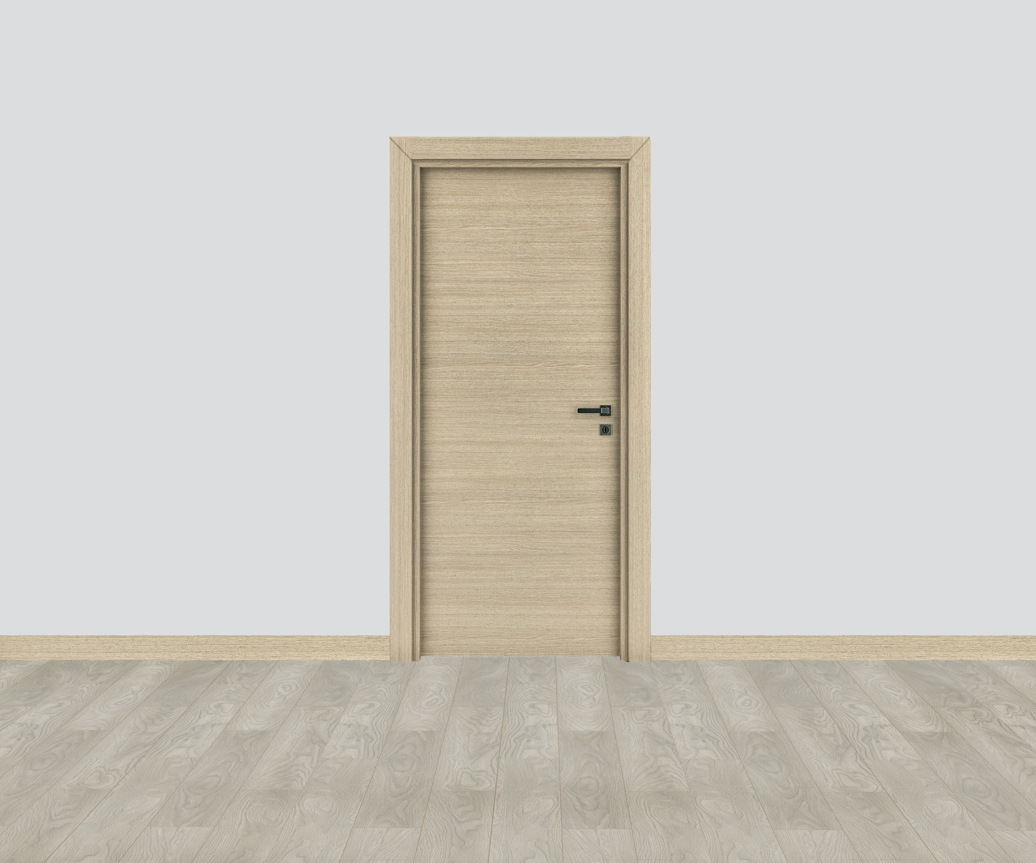 Usa interior VARIO Yildiz, fara geam, stanga, MDF, 76.6 x 202.3 cm, maro