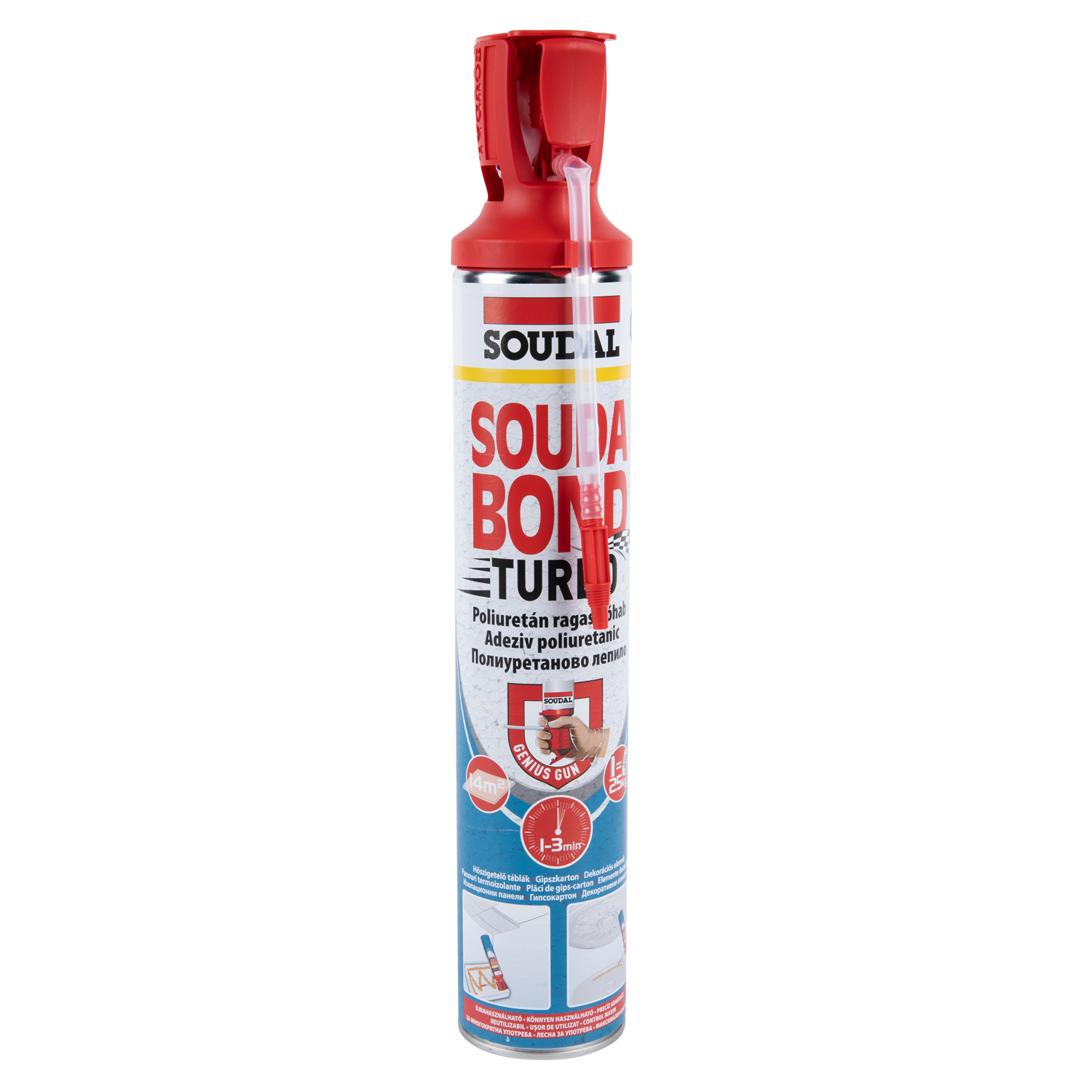Adeziv poliuretanic SOUDAL SoudaBond Turbo GeniusGun, 750 ml