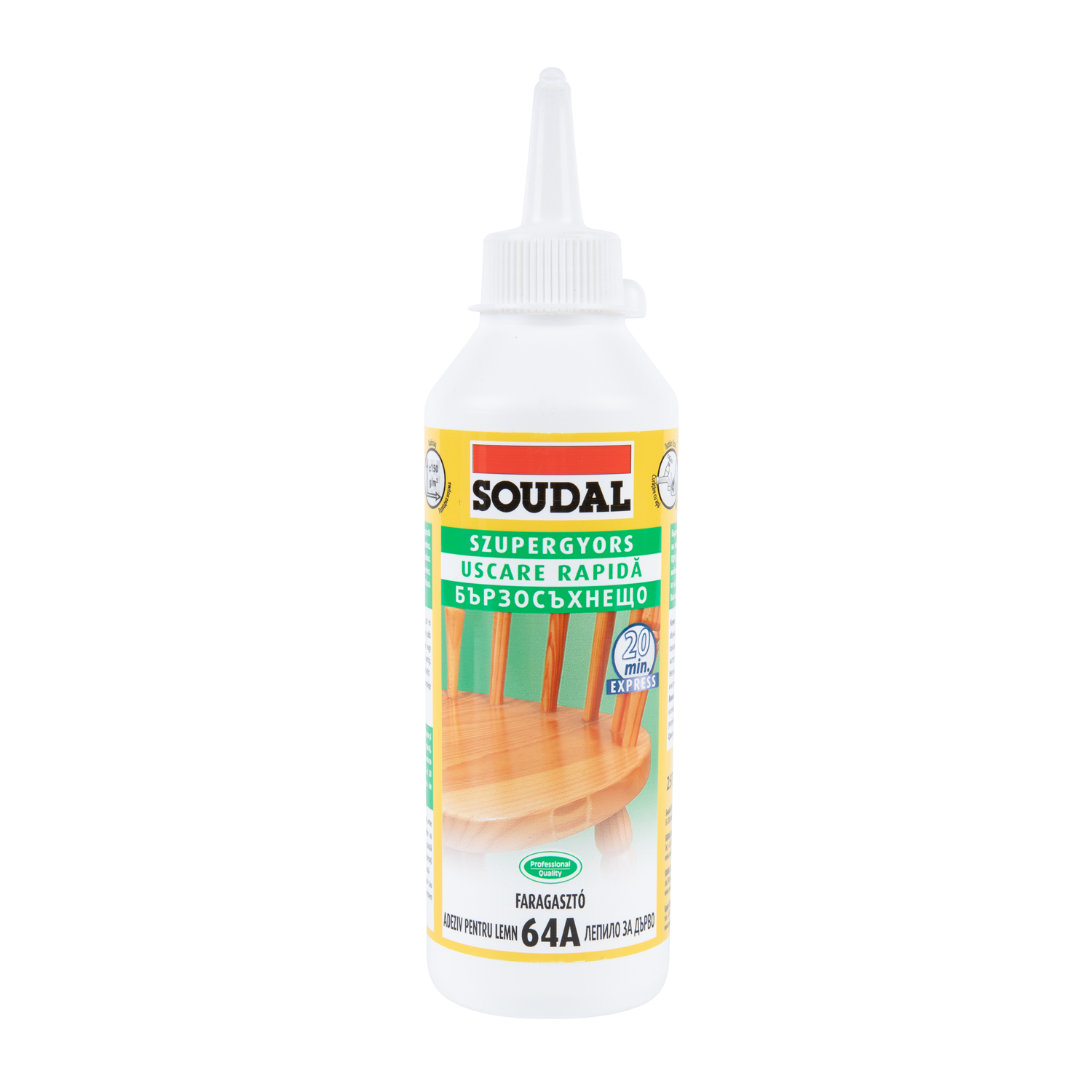 Adeziv lemn SOUDAL, 64A, 250gr