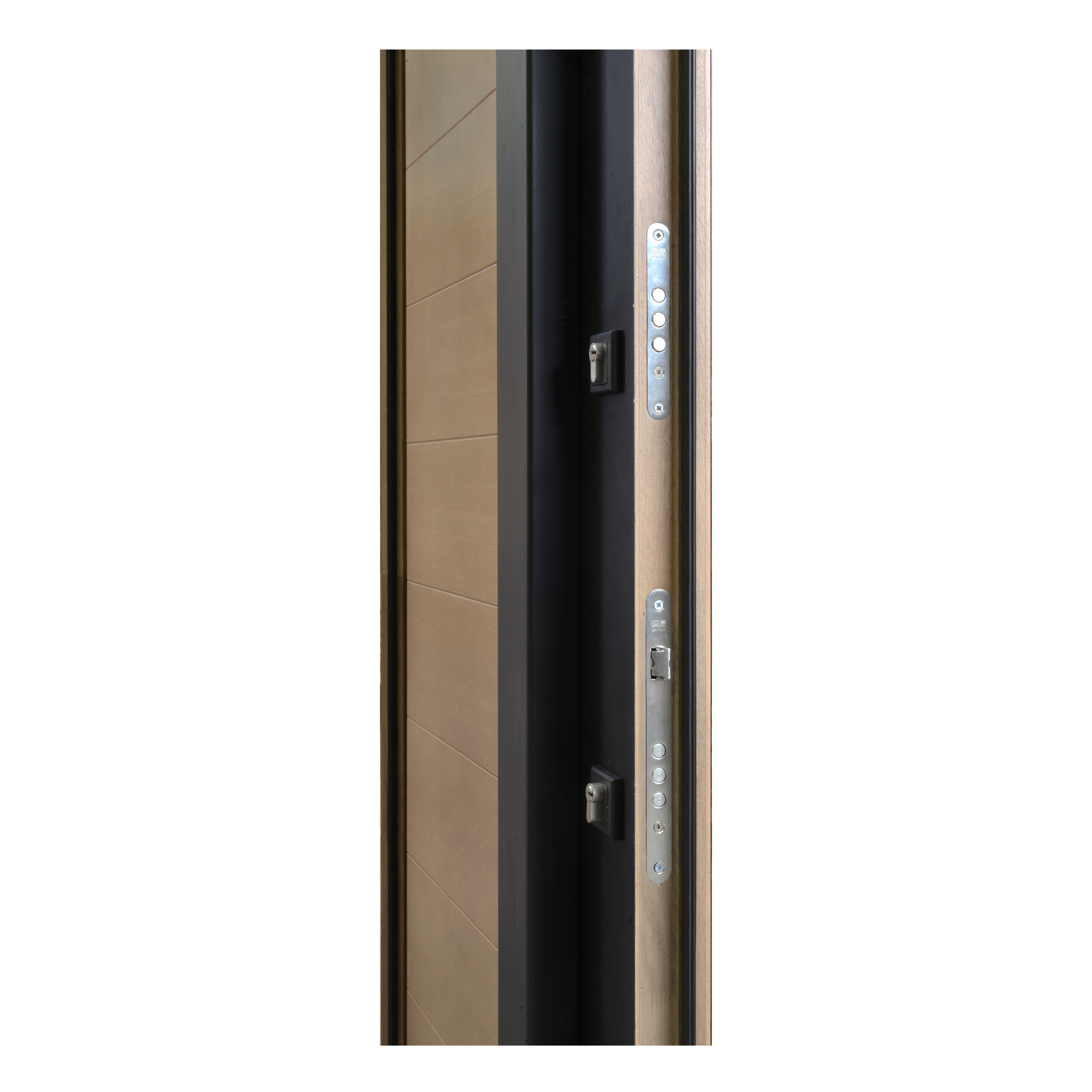 Usa exterior FORTIA Sassel, fara geam, dreapta, lemn, 88 x 205 cm, stejar