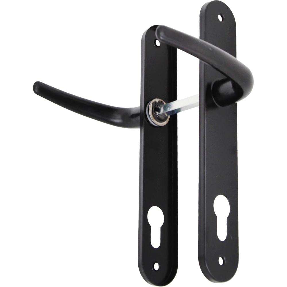 Maner usa cu sild, cilindru, aluminiu, negru
