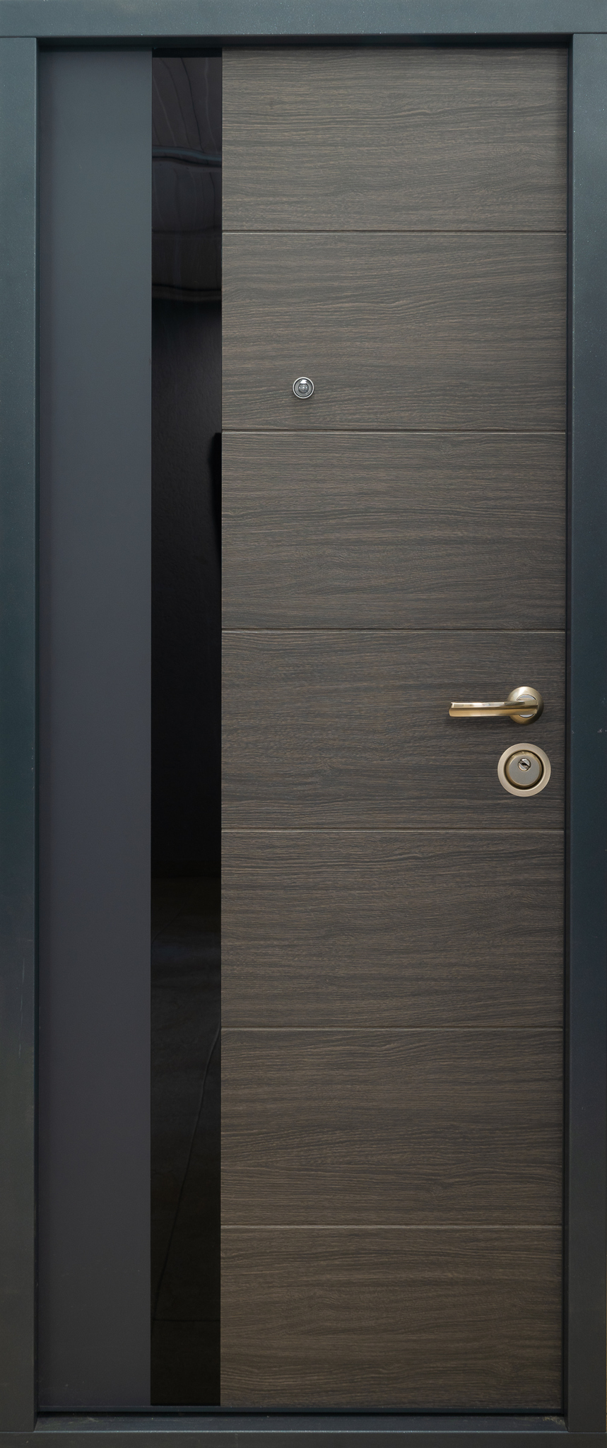 Usa de intrare pentru apartament BELLA CASA Chicago 114, fara geam, stanga, metal, 86 x 202 cm, antracit