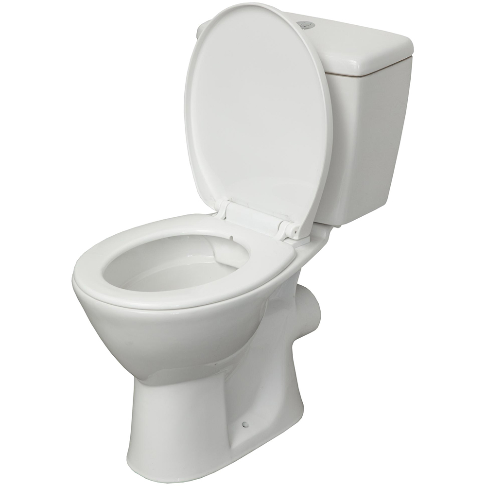 Set vas WC TAVA3060A, ceramica, evacuare orizontala, rezervor 3-6 l, capac SoftClose, alb
