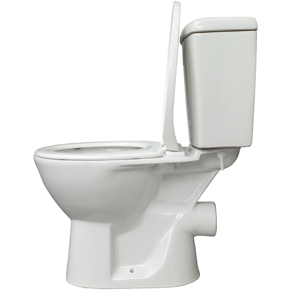 Set vas WC TAVA3060A, ceramica, evacuare orizontala, rezervor 3-6 l, capac SoftClose, alb