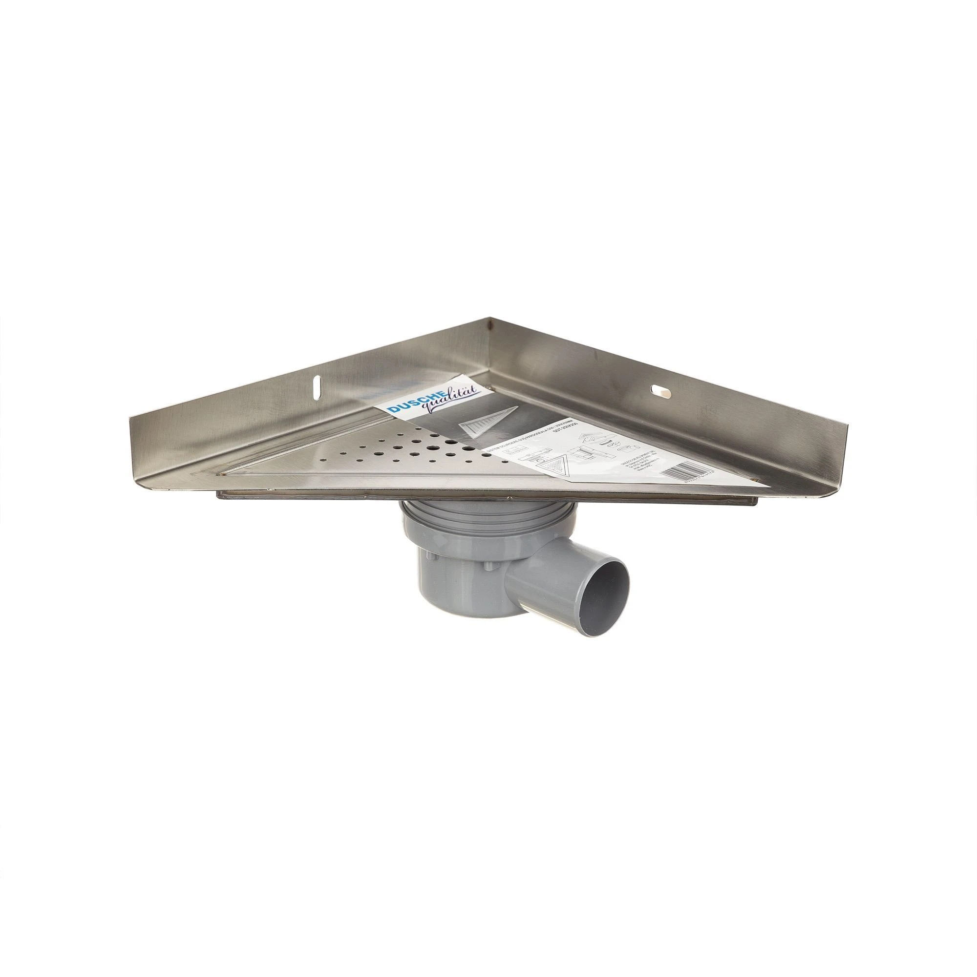Sistem scurgere dus Pard, D 50mm, 250x250mm, argintiu