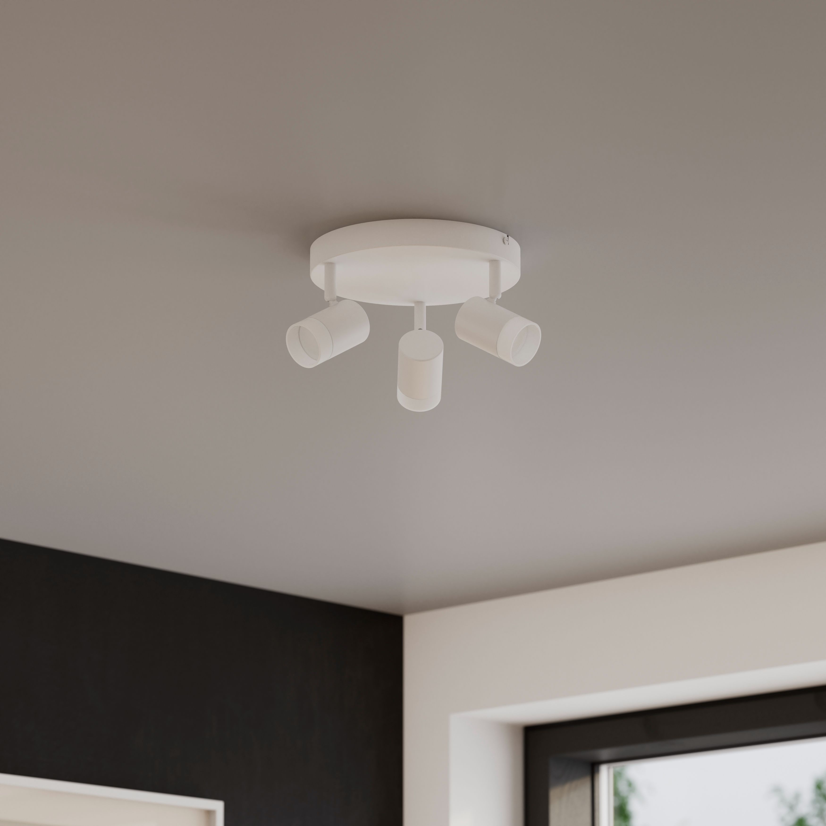Spot LED GOODHOME Maupin, 3 x 3.5W, 350lm, 3000K, alb
