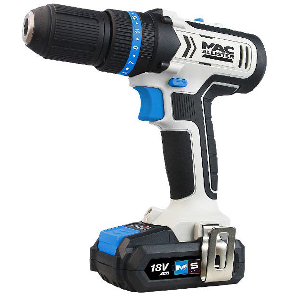 Masina de gaurit si insurubat cu percutie (Bormasina) Mac Allister MCD18-Li-2, 18V, 2Ah, 1600RPM, 35NM