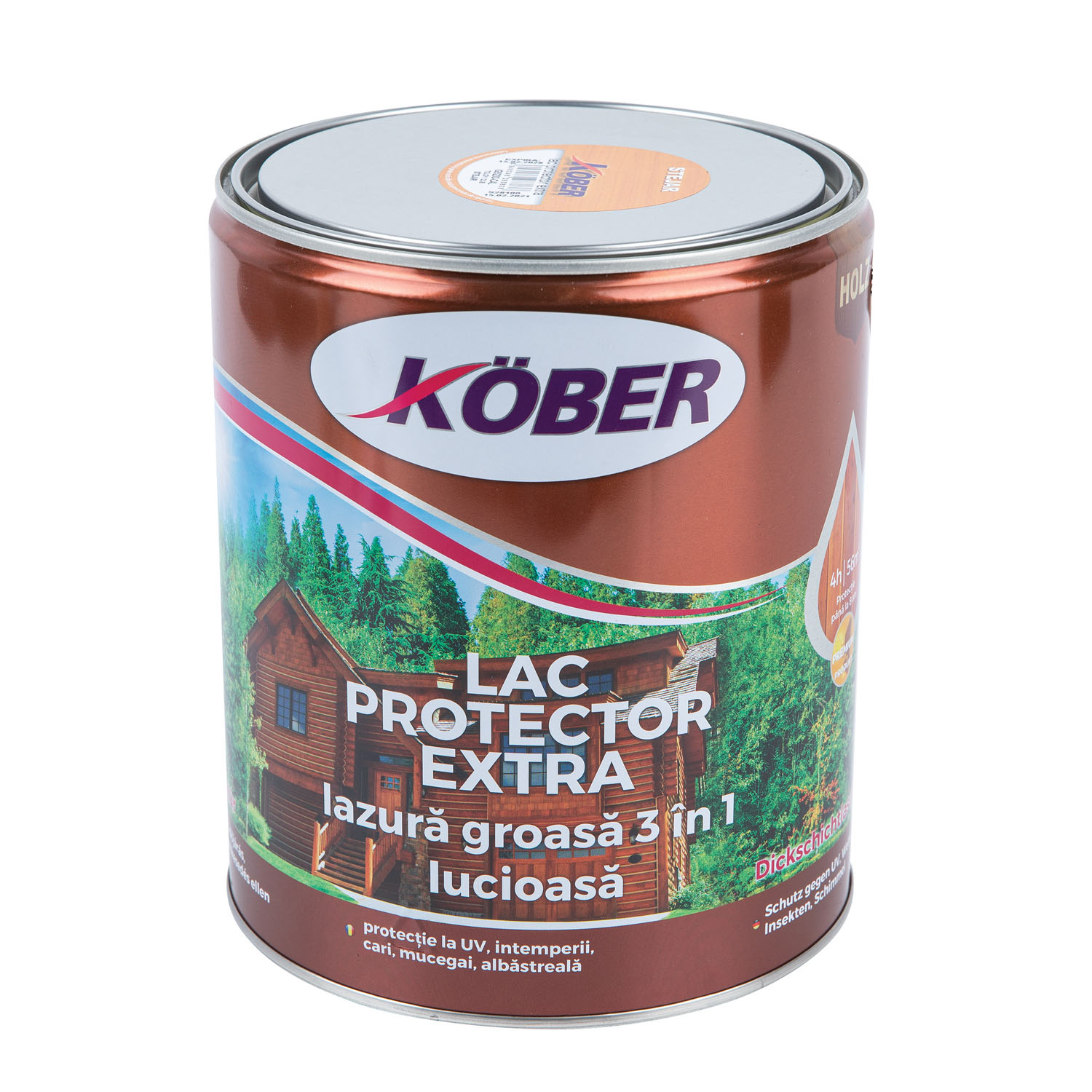 Lac protector extra, stejar, 4 l Kober