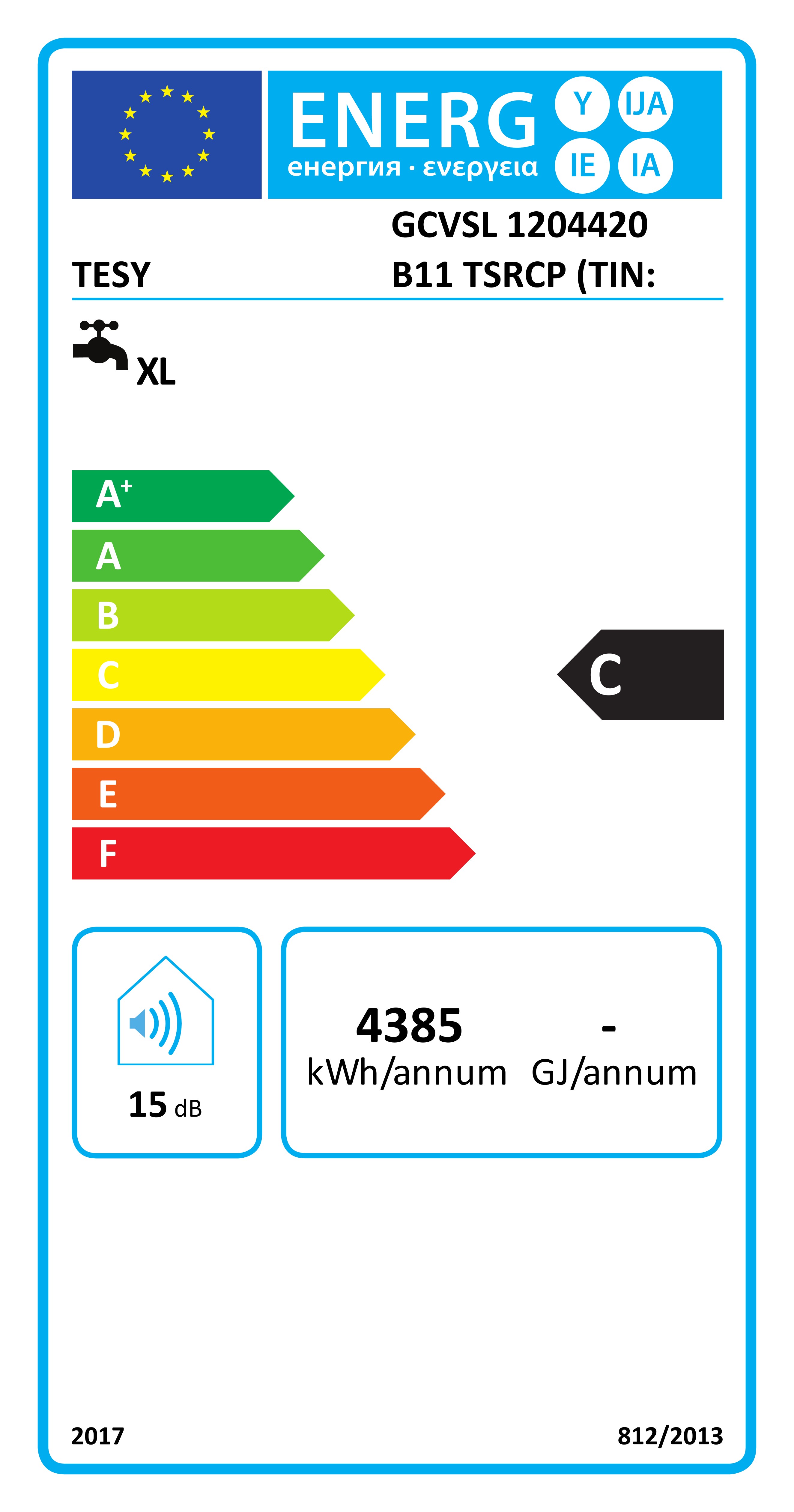 Boiler termoelectric TESY BiLight, 120 l, 2000 W, o serpentina