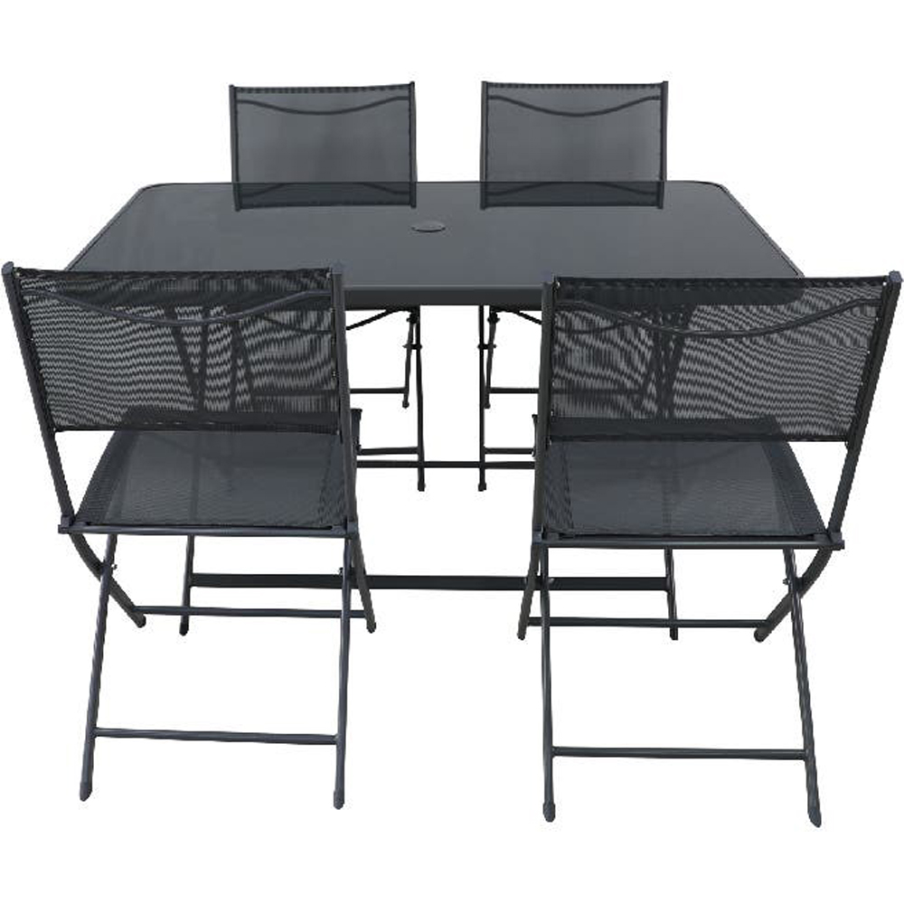 Set mobilier gradina Sibiu, 5 piese, gri