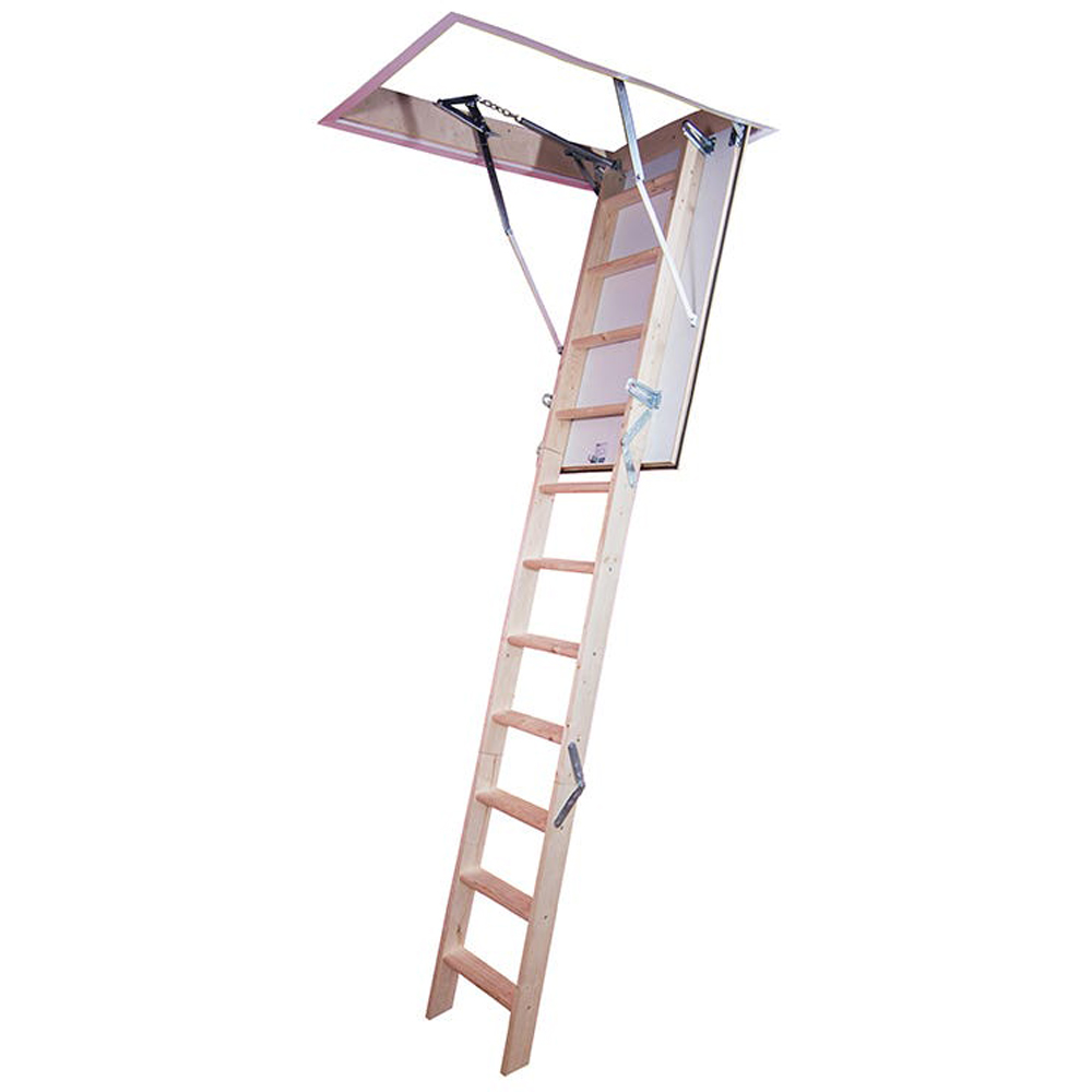 Scara mansarda Profil Termo, 110 x 60 x 280 cm, lemn, crem