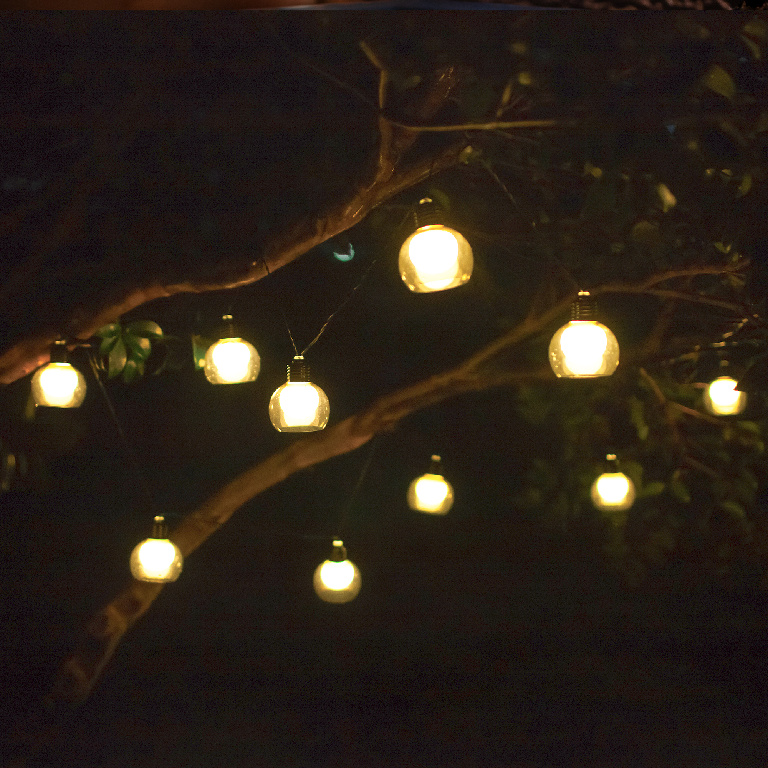 Ghirlanda LED, negru, 10 becuri