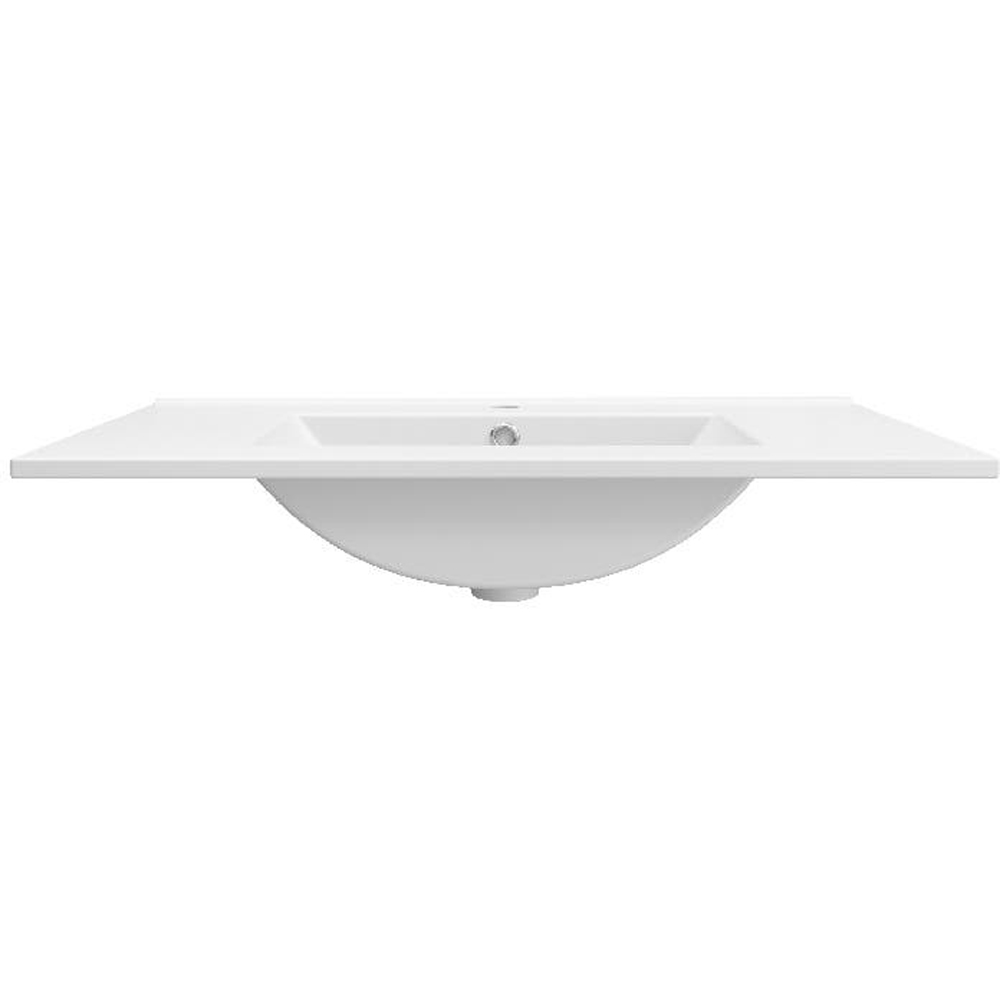 Lavoar baie GOODHOME Aruna, ceramica, 81.5 x 46.5 cm, alb