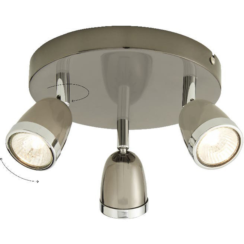 Spoturi Apheliotes GoodHome, 3xGU10, max 7W, argintiu
