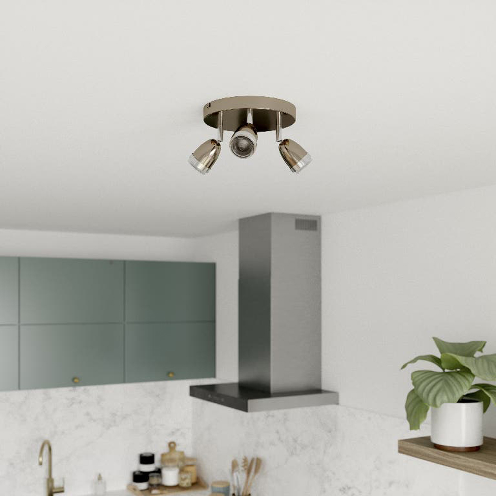 Spoturi Apheliotes GoodHome, 3xGU10, max 7W, argintiu