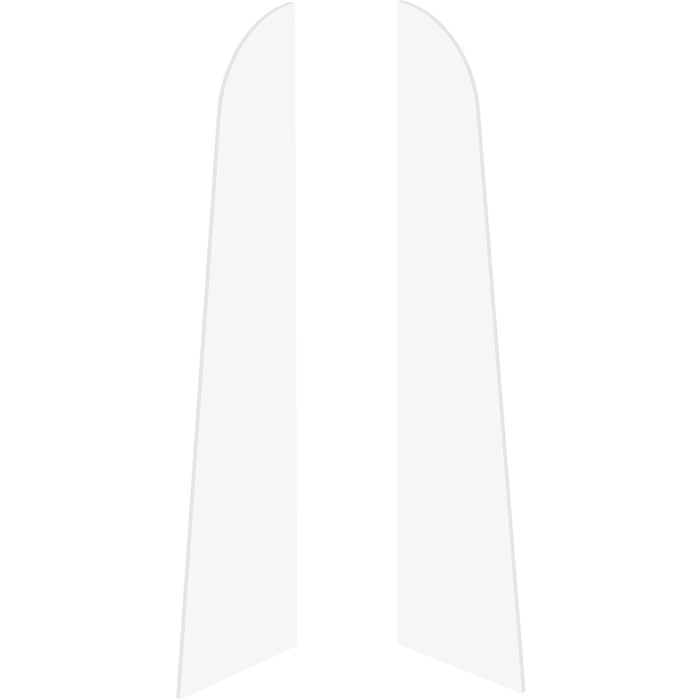 Set terminatii parchet VOX Espumo, PVC, 6.5 x 0.1 cm, 2 bucati, alb