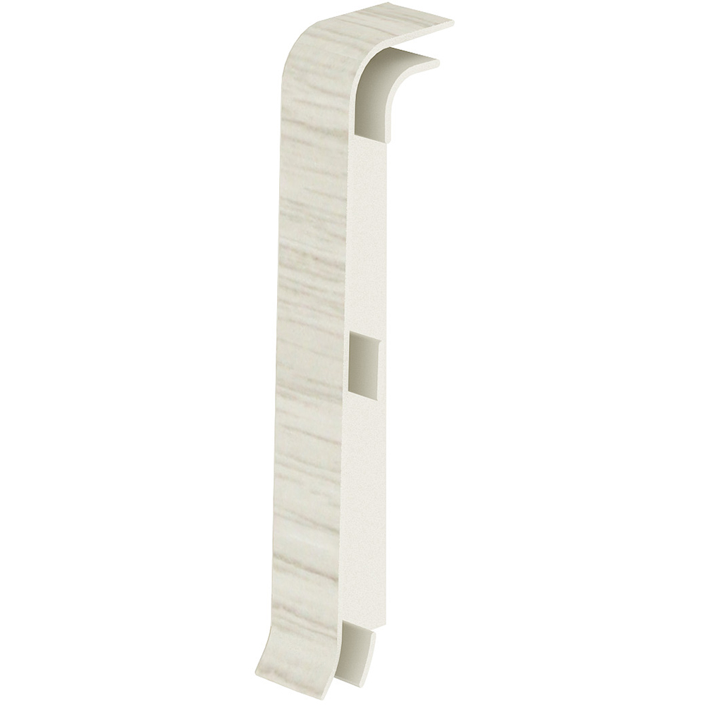 Set terminatii parchet VILO Esquero, PVC, 6.7 cm, 2 bucati, alb