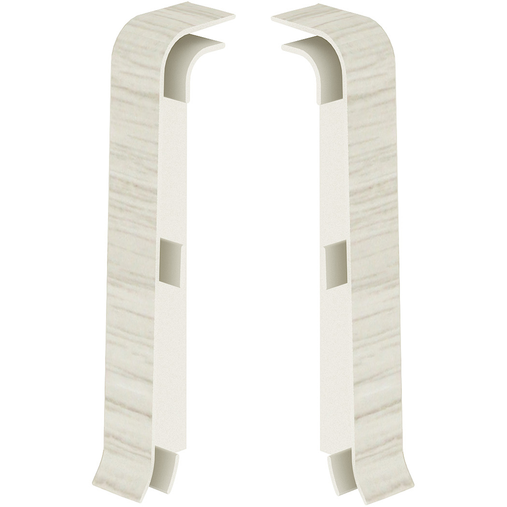 Set terminatii parchet VILO Esquero, PVC, 6.7 cm, 2 bucati, alb