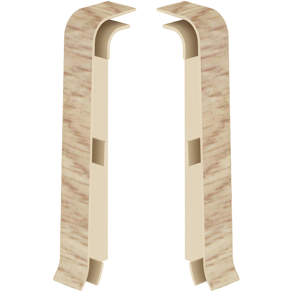 Set terminatii parchet VILO Esquero, PVC, 6.7 cm, 2 bucati, platan mexican
