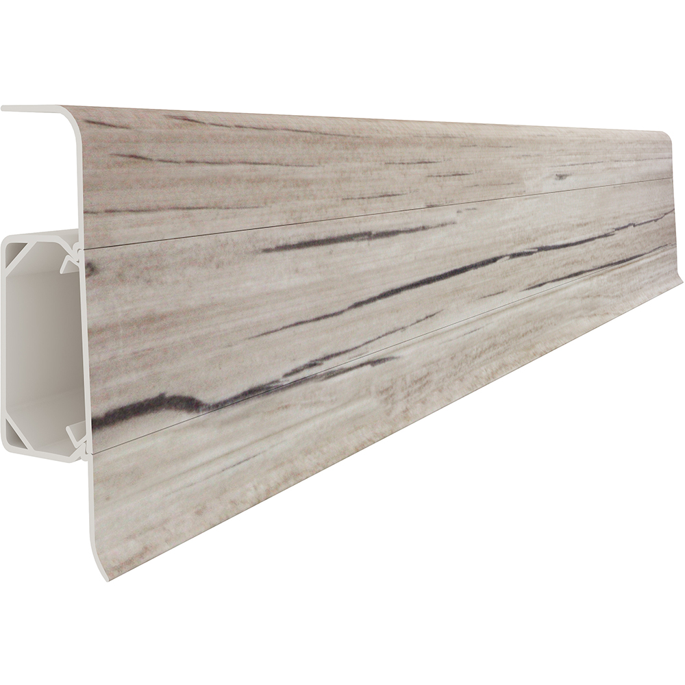 Plinta parchet VILO Esquero, PVC, 250 x 6.66 x 2.2 cm, stejar carpatin