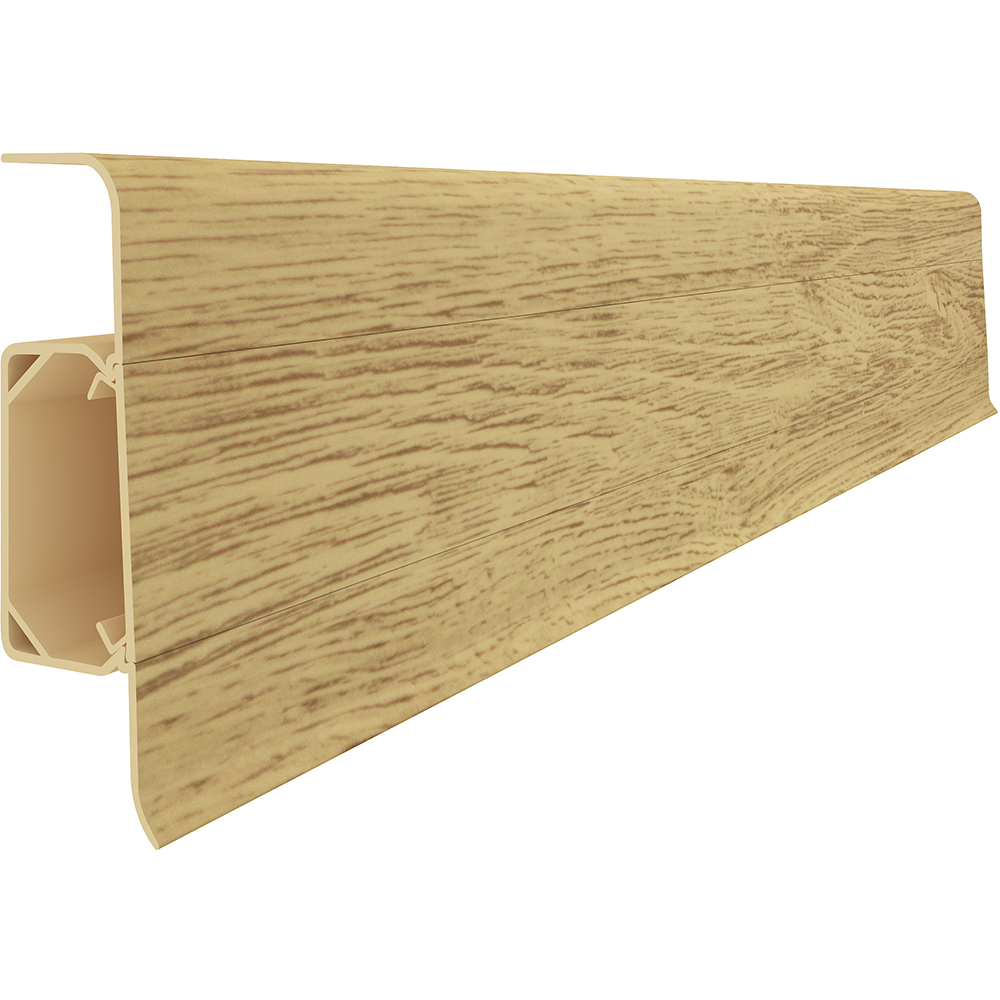 Plinta parchet VILO Esquero, PVC, 250 x 6.66 x 2.2 cm, stejar japonez