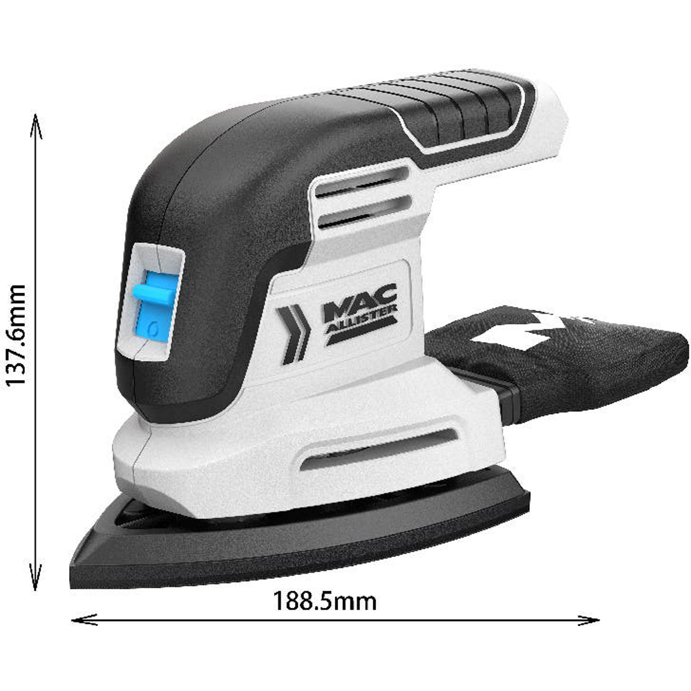 Slefuitor orbital MAC ALLISTER Mac Solo Delta, 18V, 11000rpm, 102x150mm, fara acumulator