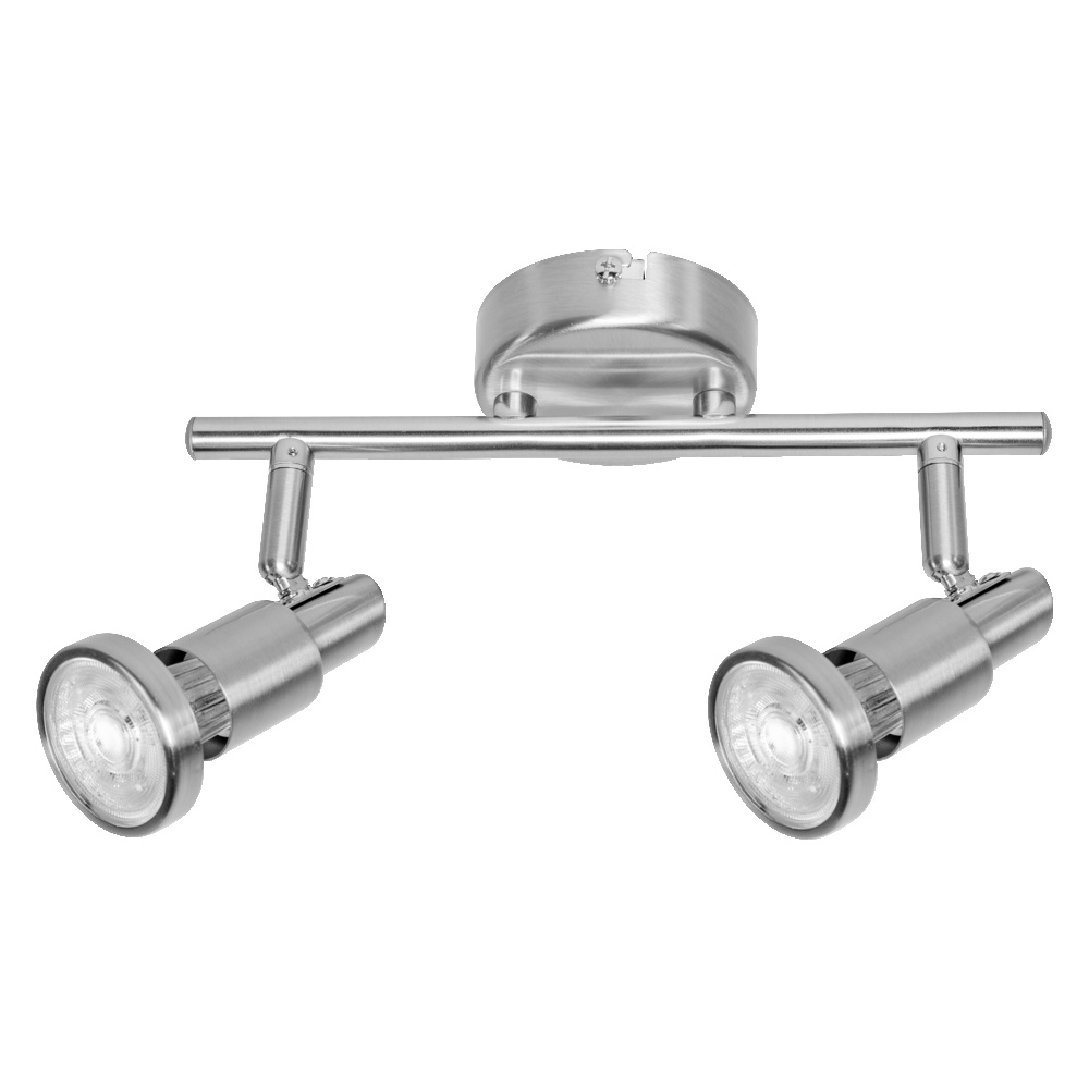Spot LED LEDVANCE 4058075540545, GU10, 2 x 2.6W, 460lm, 2700K, argintiu