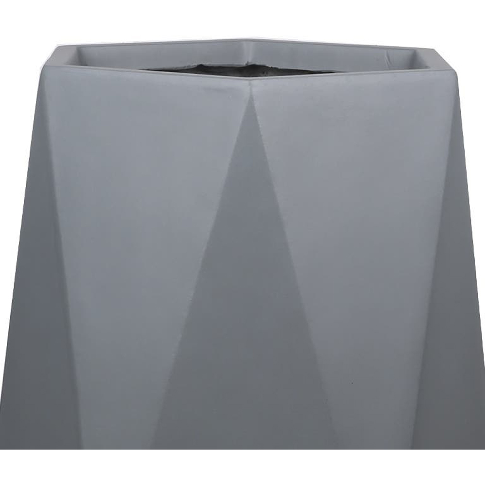 Ghiveci flori VERVE Gardon, lut, D 40 cm, gri inchis