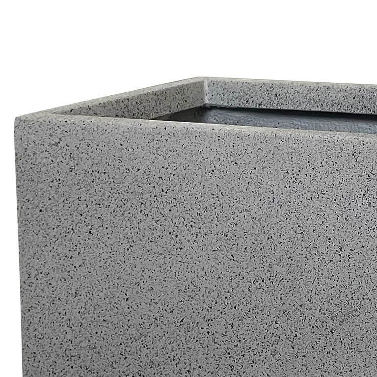 Ghiveci VERVE Terrazzo, 29 x 60 x 30 cm, gri
