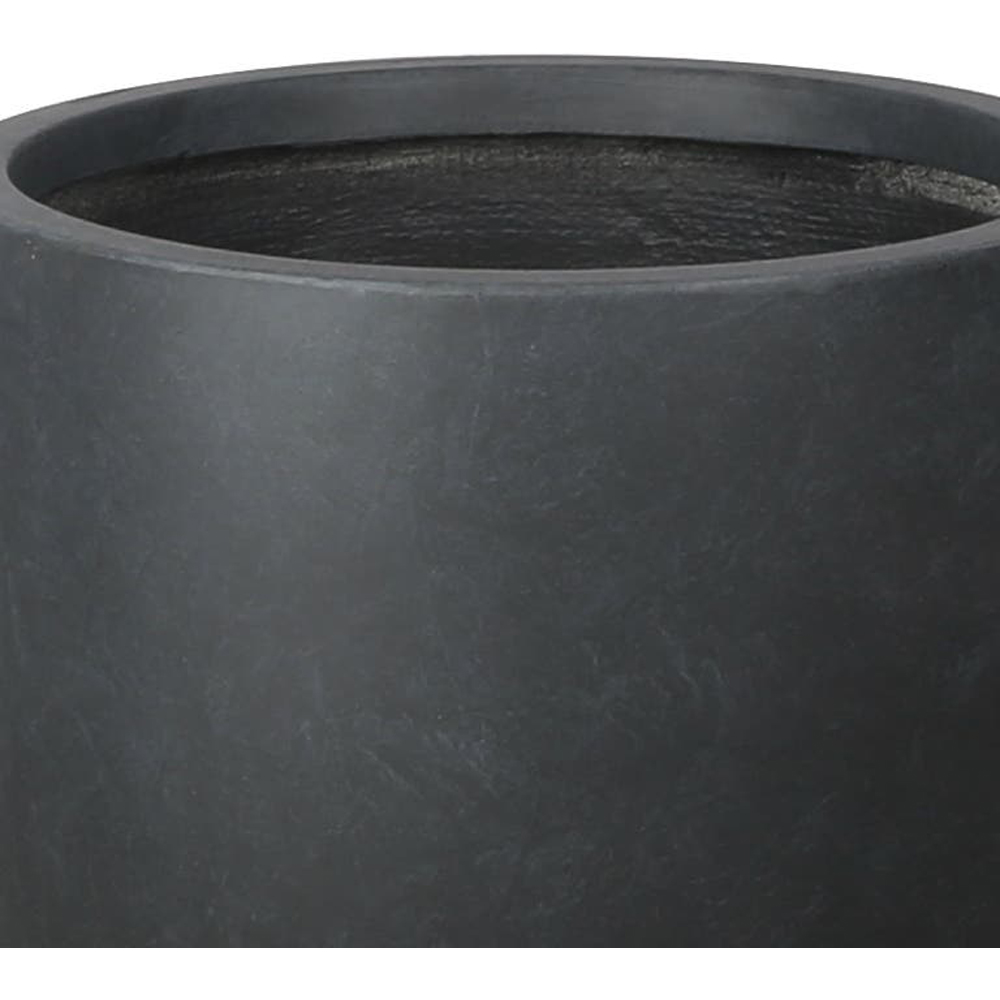 Ghiveci flori VERVE Ammer, lut, D 28 cm, gri inchis