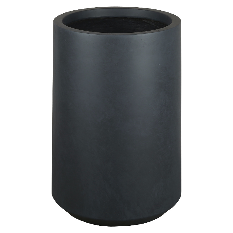 Ghiveci din fibra de lut, gri, forma rotunda, 37 cm diametru  Verve