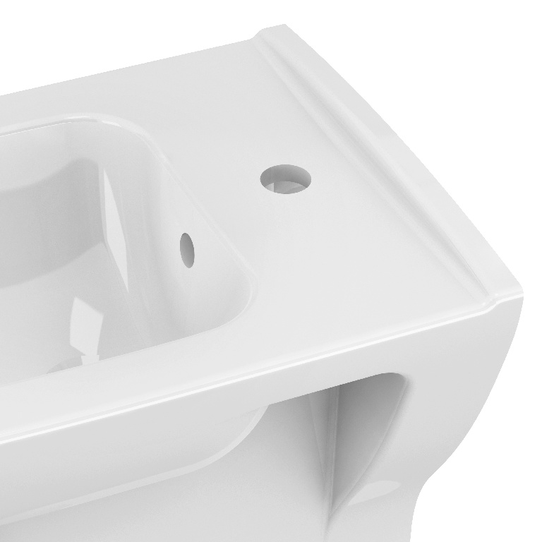 Bideu suspendat GoodHome Teesta, 36 x 51.5 x 34 cm, ceramica, alb