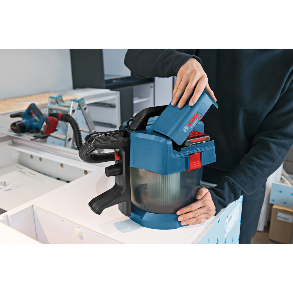 Aspirator umed/uscat BOSCH GAS 18V-10, 10l, 18V, albastru