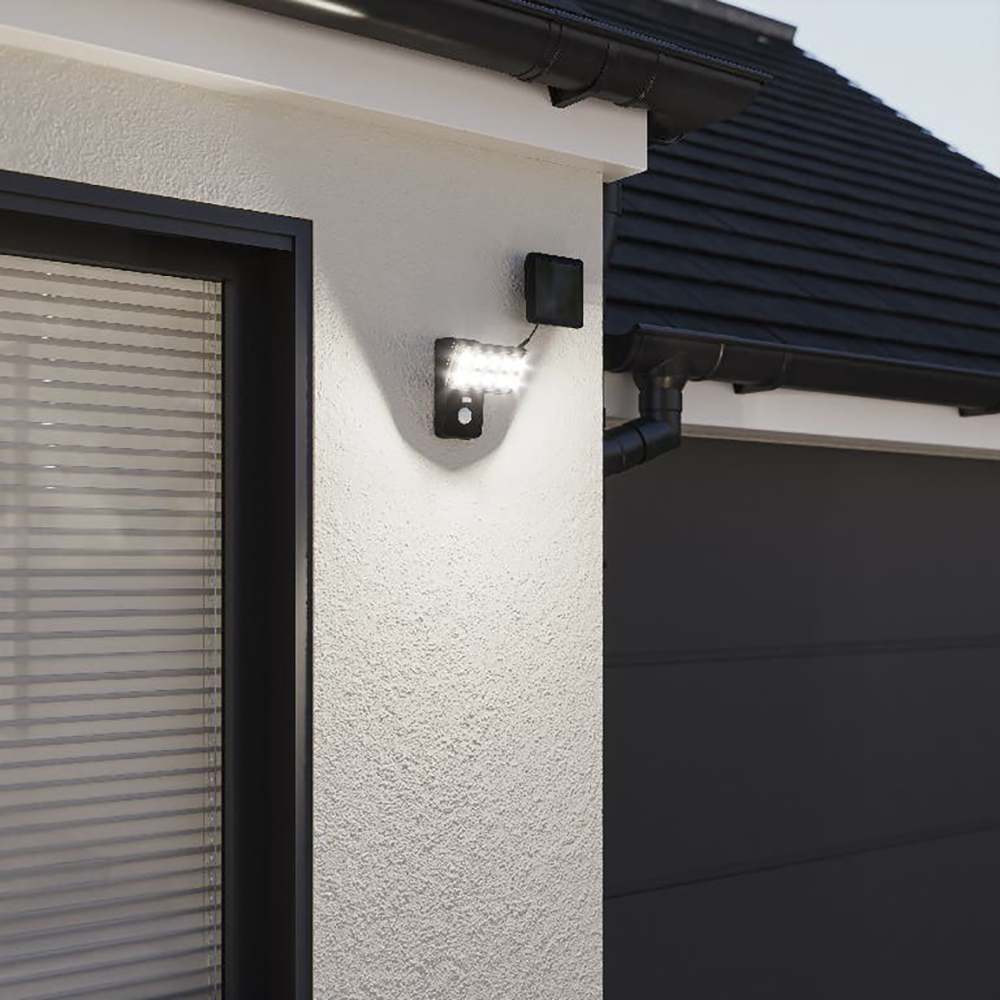 Proiector solar cu senzor de miscare FLEMING, 120lm, negru