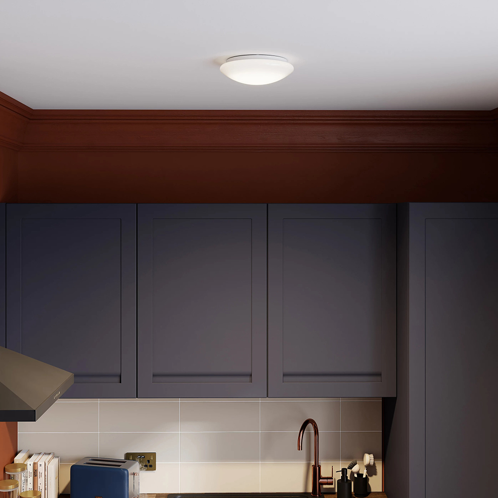 Plafoniera LED integrat Dea GOODHOME, 8W, 1000 lm, 4000K, alb
