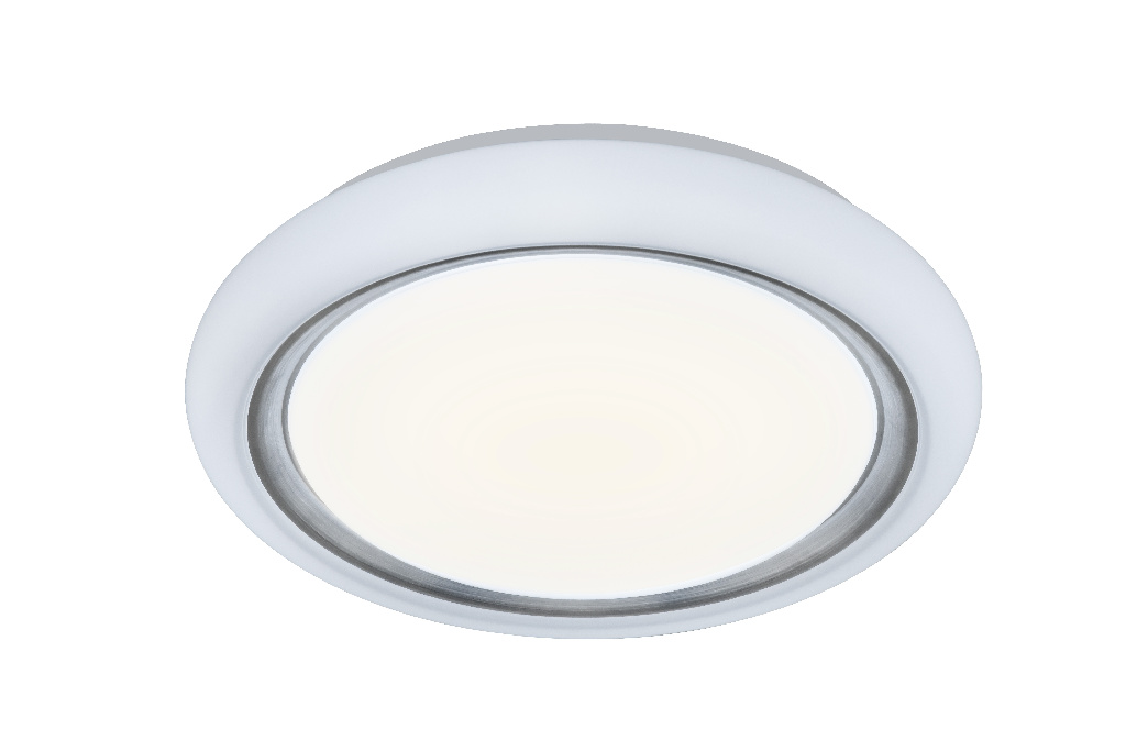 Plafoniera LED GOODHOME Iris, 17W, 2000lm, intensitate variabila, alb-argintiu