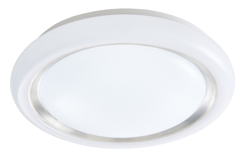 Plafoniera LED GOODHOME Iris, 17W, 2000lm, intensitate variabila, alb-argintiu