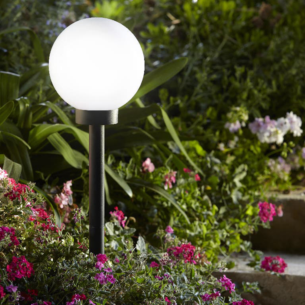 Stalp solar LED GOODHOME 101278683, 0.02W, negru