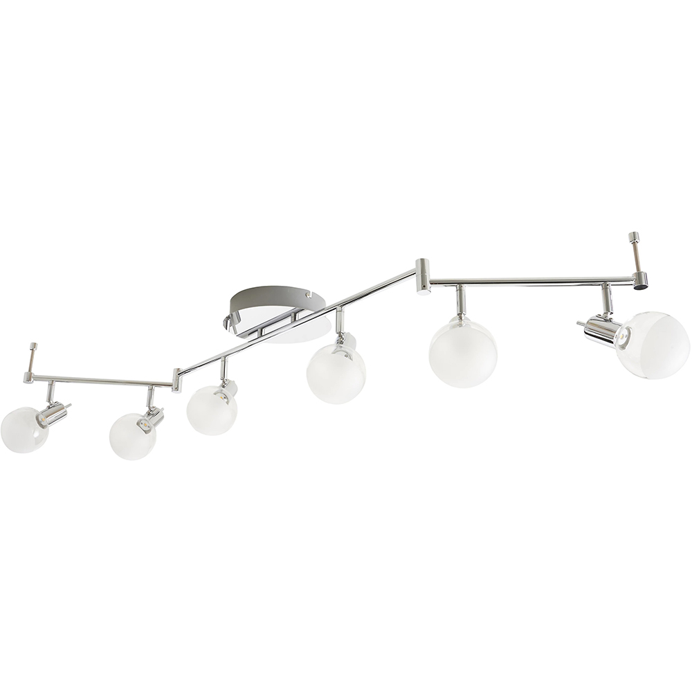 Spot LED integrat Panacea GOODHOME, 6 becuri, 4.5W, 500 lm, crom