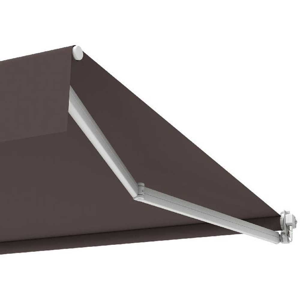 Copertina retractabila BLOOMA, aluminiu, 250 x 200 cm, maro taupe