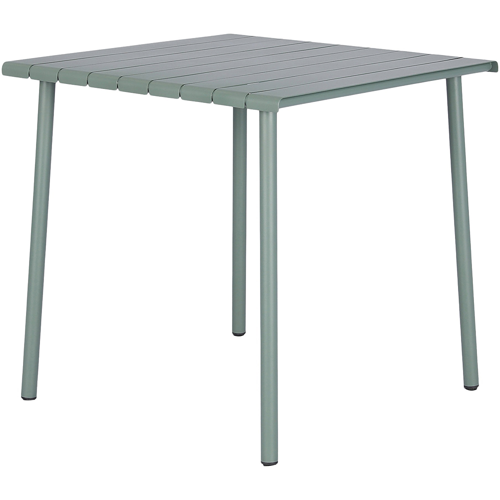 Masa terasa GOODHOME Lithari, otel, 76.6 x 76 x 75 cm, verde
