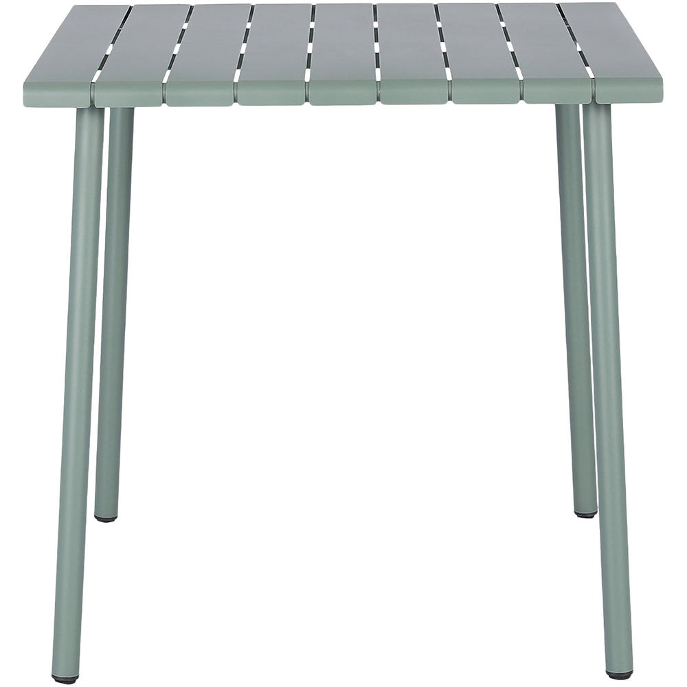 Masa terasa GOODHOME Lithari, otel, 76.6 x 76 x 75 cm, verde