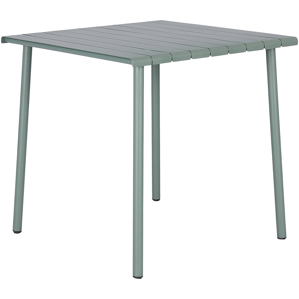 Masa terasa GOODHOME Lithari, otel, 76.6 x 76 x 75 cm, verde