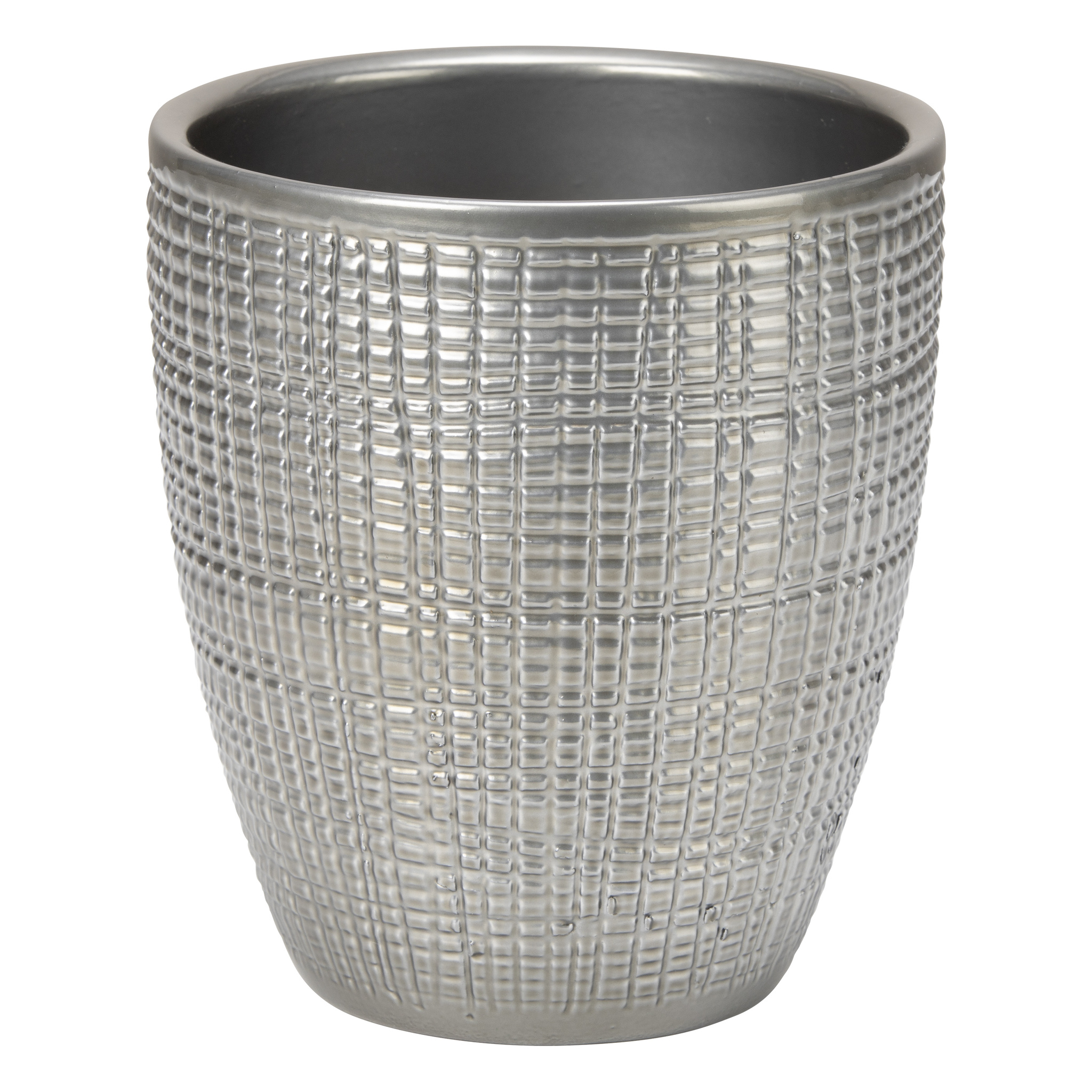Ghiveci flori SCHEURICH, ceramica, D 15 cm, argintiu