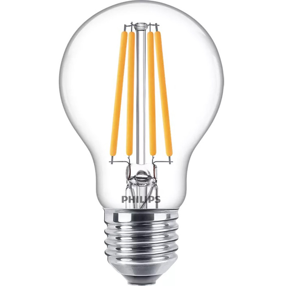 Bec filament PHILIPS A60, E27, 10.5W, 1520lm, lumina calda