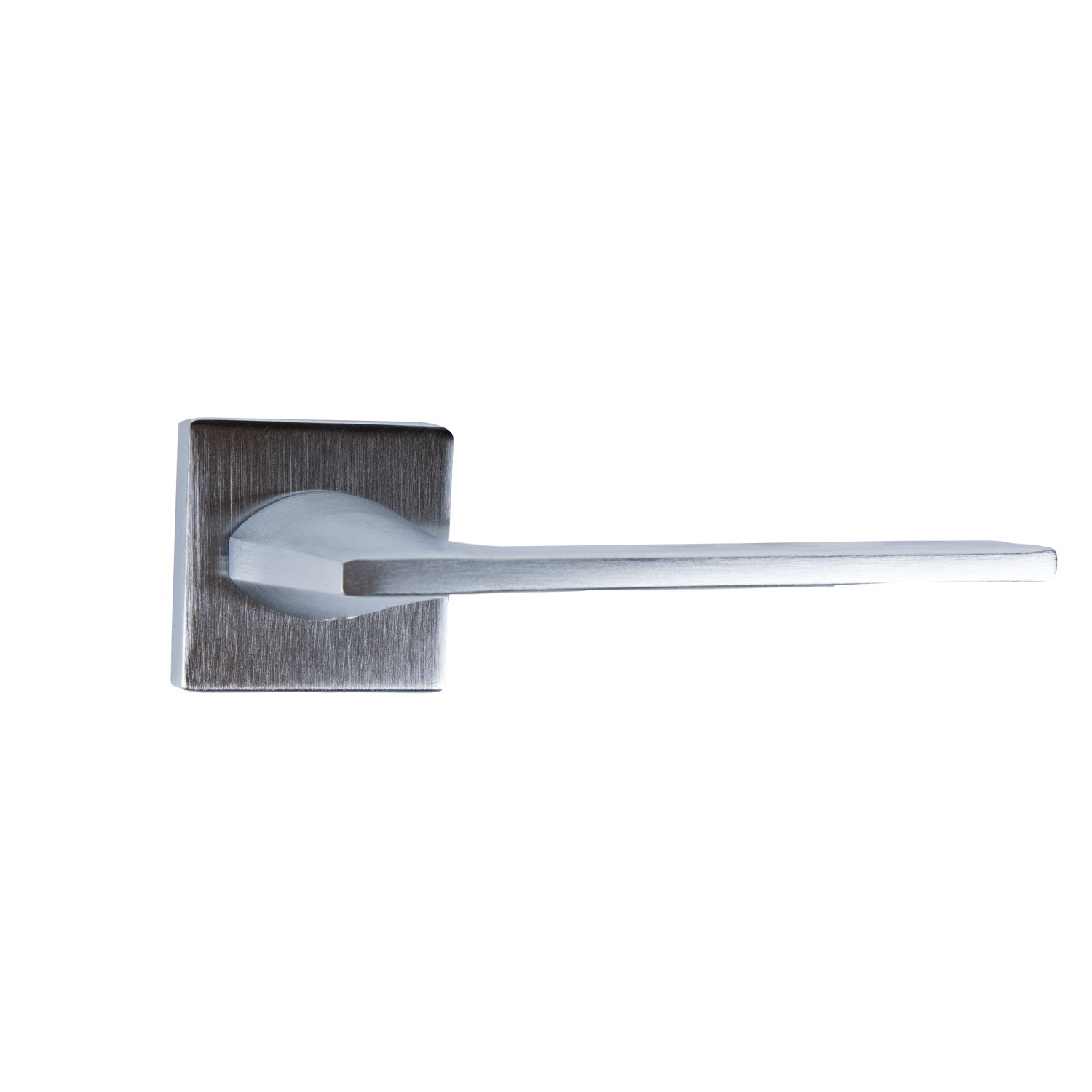 Maner usa, rozeta 50 x 50 mm, cheie, crom satin  Diana