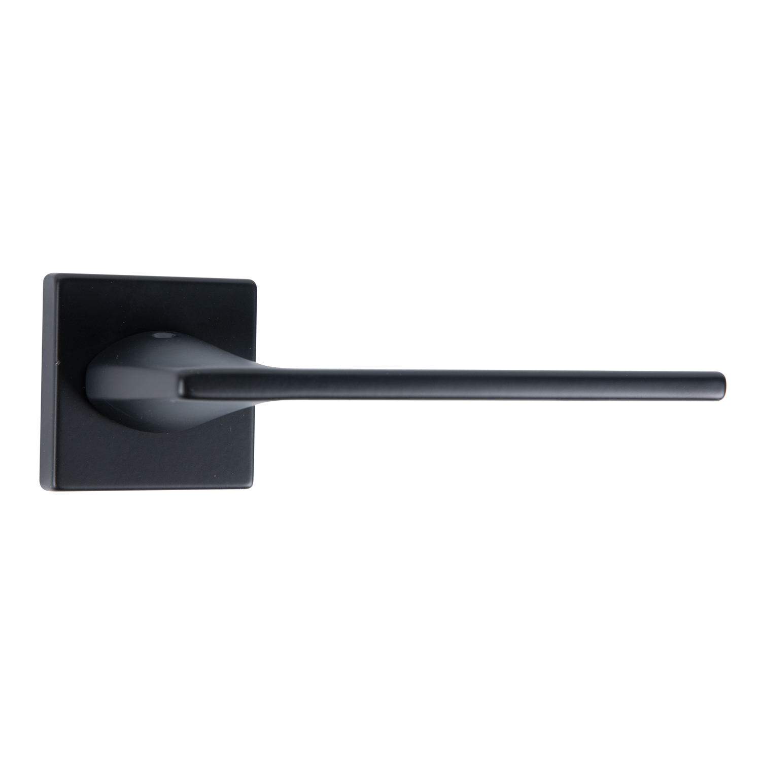 Maner usa, rozeta 50 x 50 mm, cheie, negru  Diana